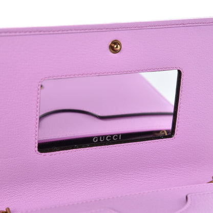 Gucci Calfskin Marquise Crystals Mini GG Chain Wallet Malva 7 of 8