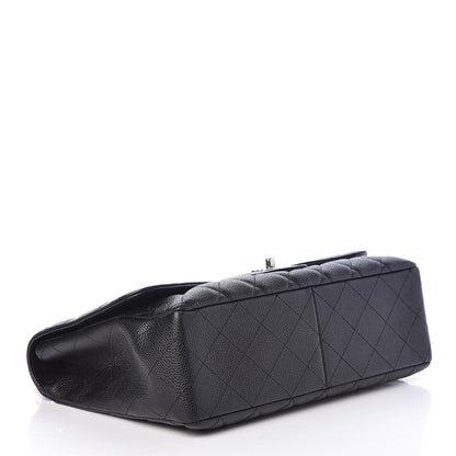 Chanel Caviar Quilted Jumbo Single Flap Black 4 of 10