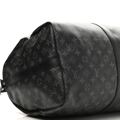 Louis Vuitton Monogram Eclipse Keepall Bandouliere 55 8 of 10