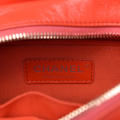 Chanel Aged Calfskin Quilted Small Gabrielle Hobo Red 8 of 9