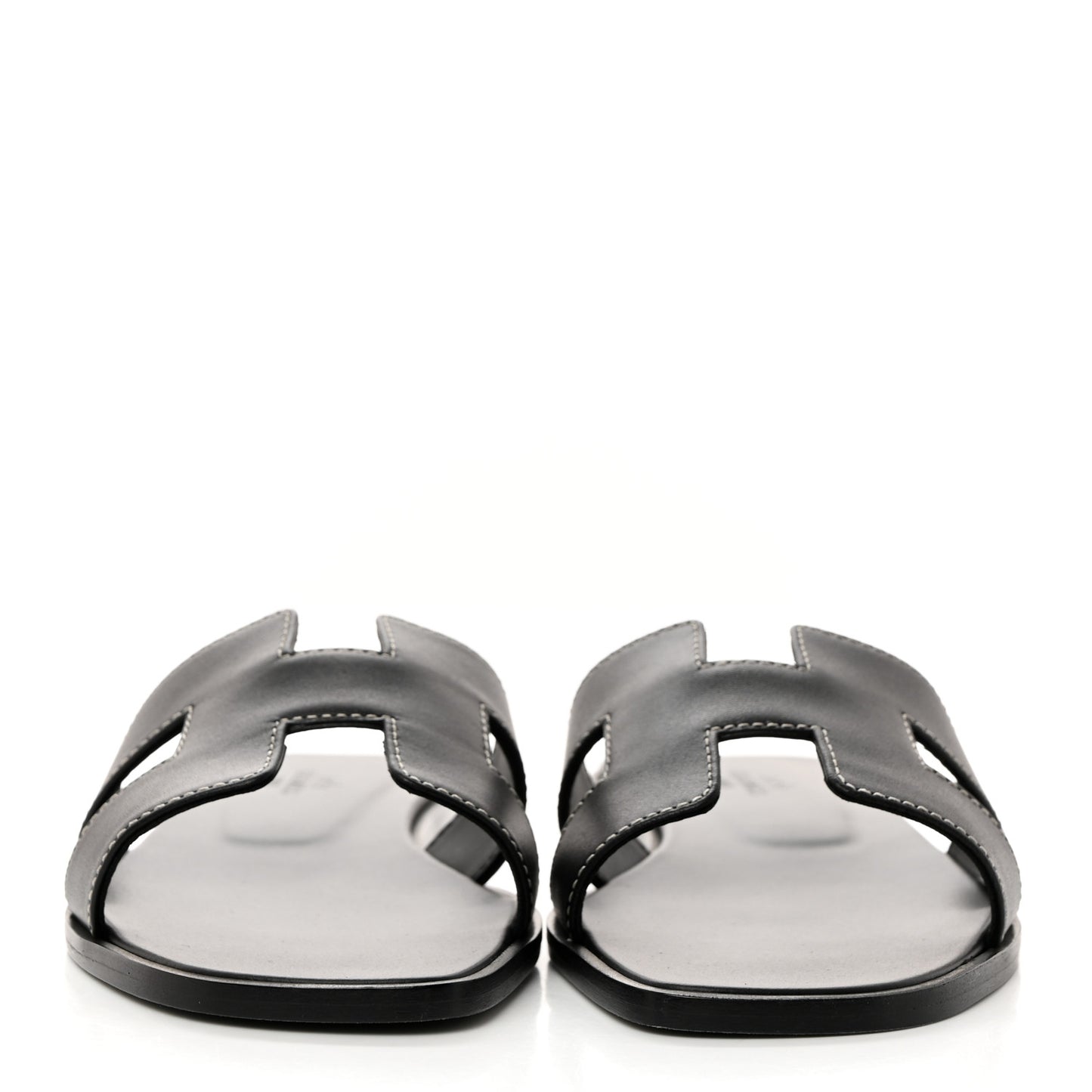 Box Calfskin Oran Sandals 38 Black