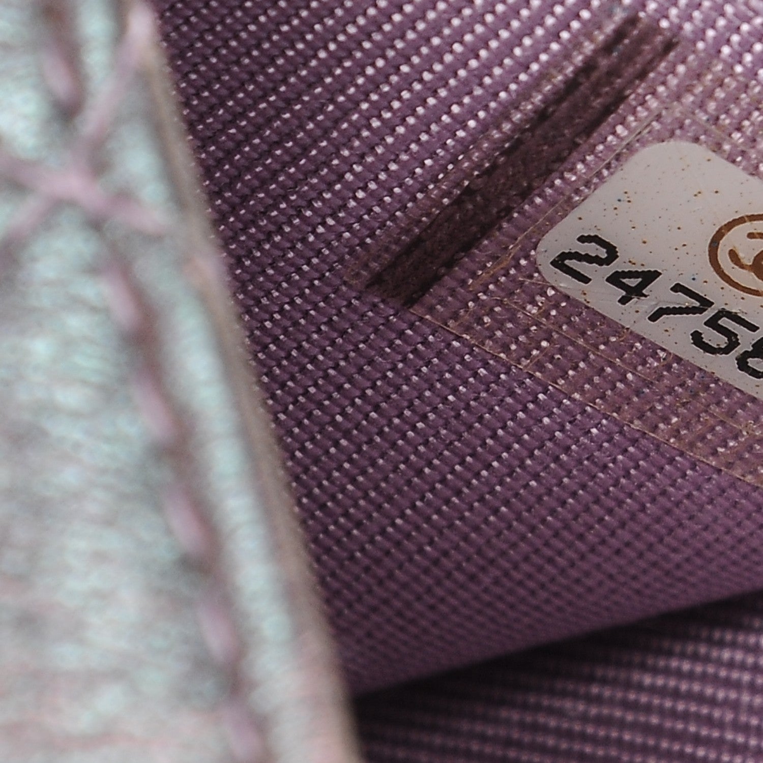 Chanel Iridescent Lambskin Quilted Reissue Flap Card Holder Light Purple 8 of 9