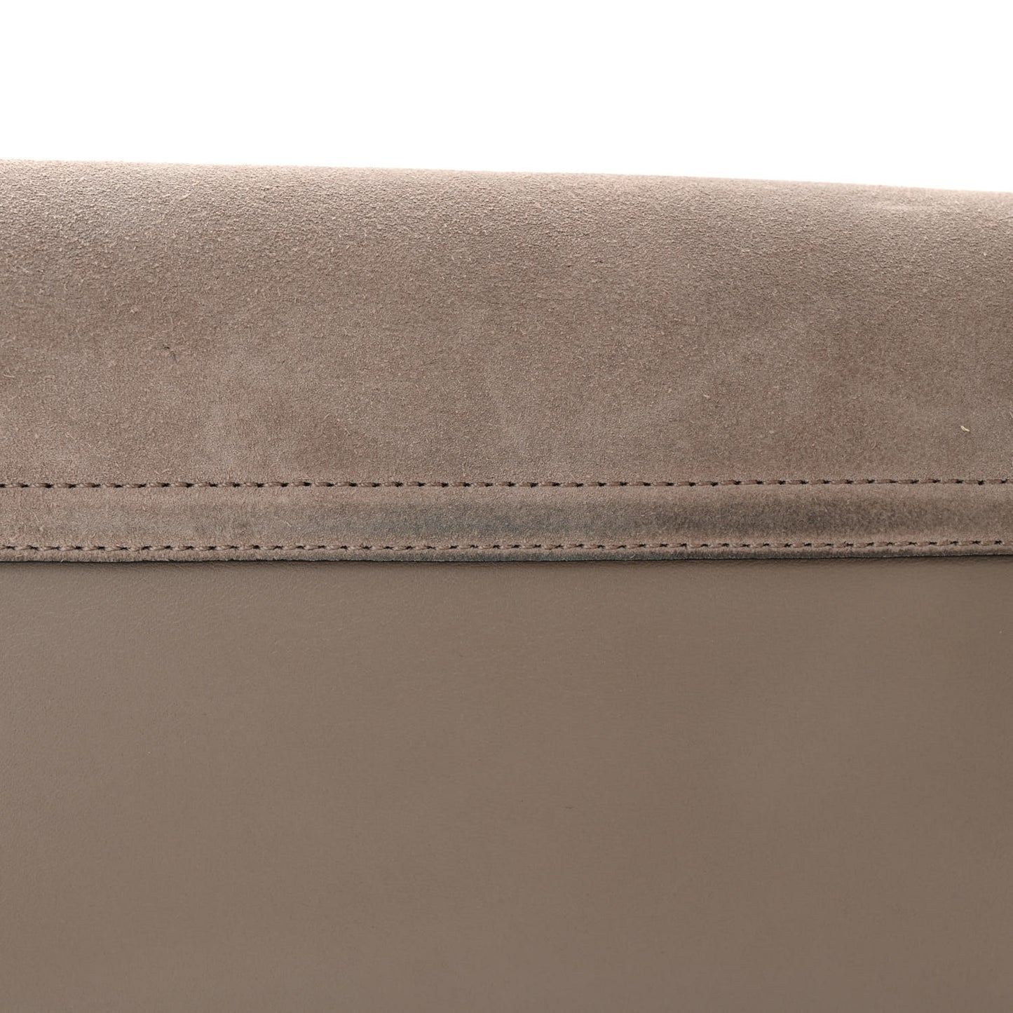 Suede Calfskin Small Faye Shoulder Bag Motty Grey