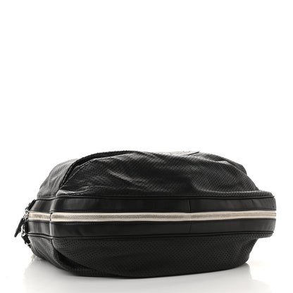 Chanel Lambskin Perforated Baseball Spirit Ligne Bag Black 3 of 8