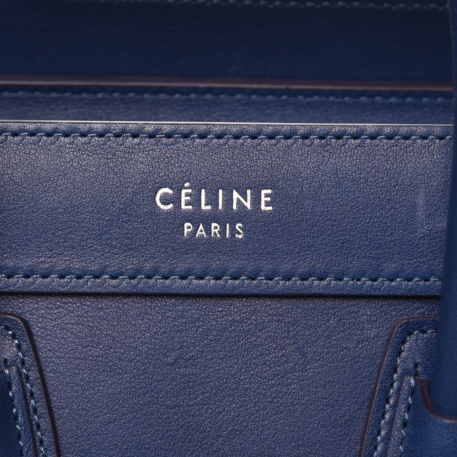 Celine Smooth Calfskin Nano Luggage Lazuli 8 of 12