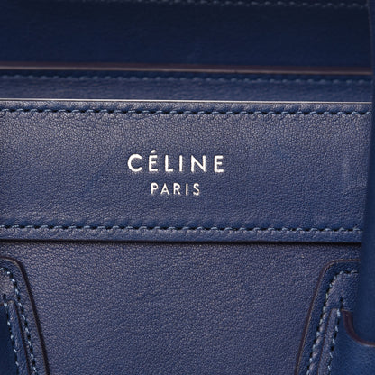 Celine Smooth Calfskin Nano Luggage Lazuli 8 of 12