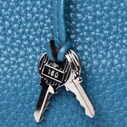 Hermes Taurillon Clemence Birkin 35 Bleu Izmir 30 of 42