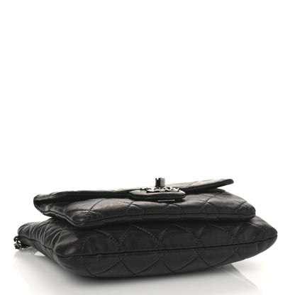 Chanel Lambskin Quilted Mineral Nights Flap Wristlet Black 4 of 10