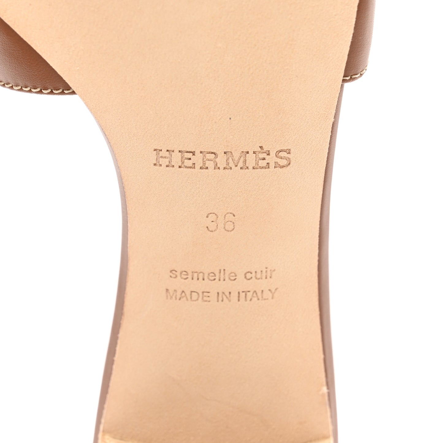 Calfskin Oasis Sandals 36 Gold