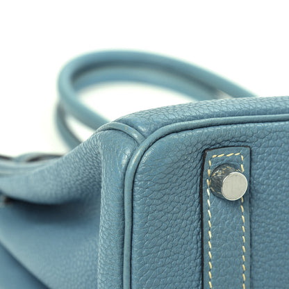 Hermes Togo Birkin 30 Blue Jean 10 of 20