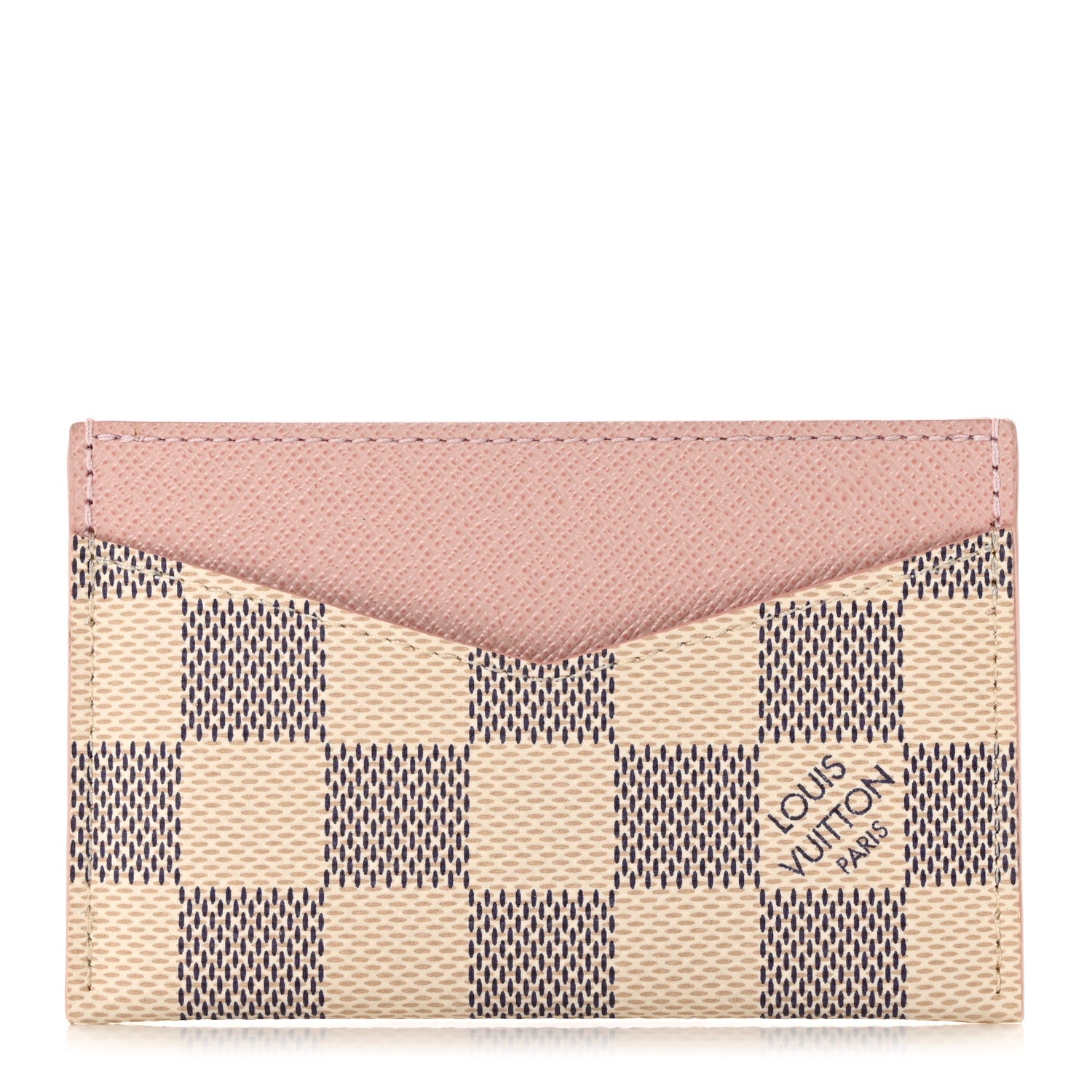 Louis Vuitton Damier Azur Daily Card Holder Rose Ballerine 1 of 7