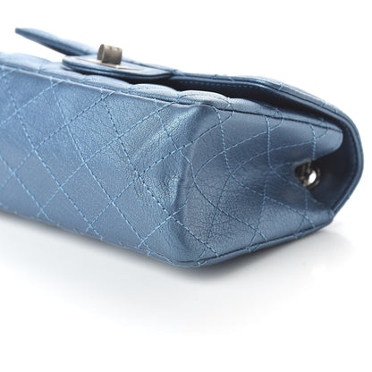 Chanel Metallic Sheepskin Quilted 2.55 Reissue Mini Flap Blue 7 of 10