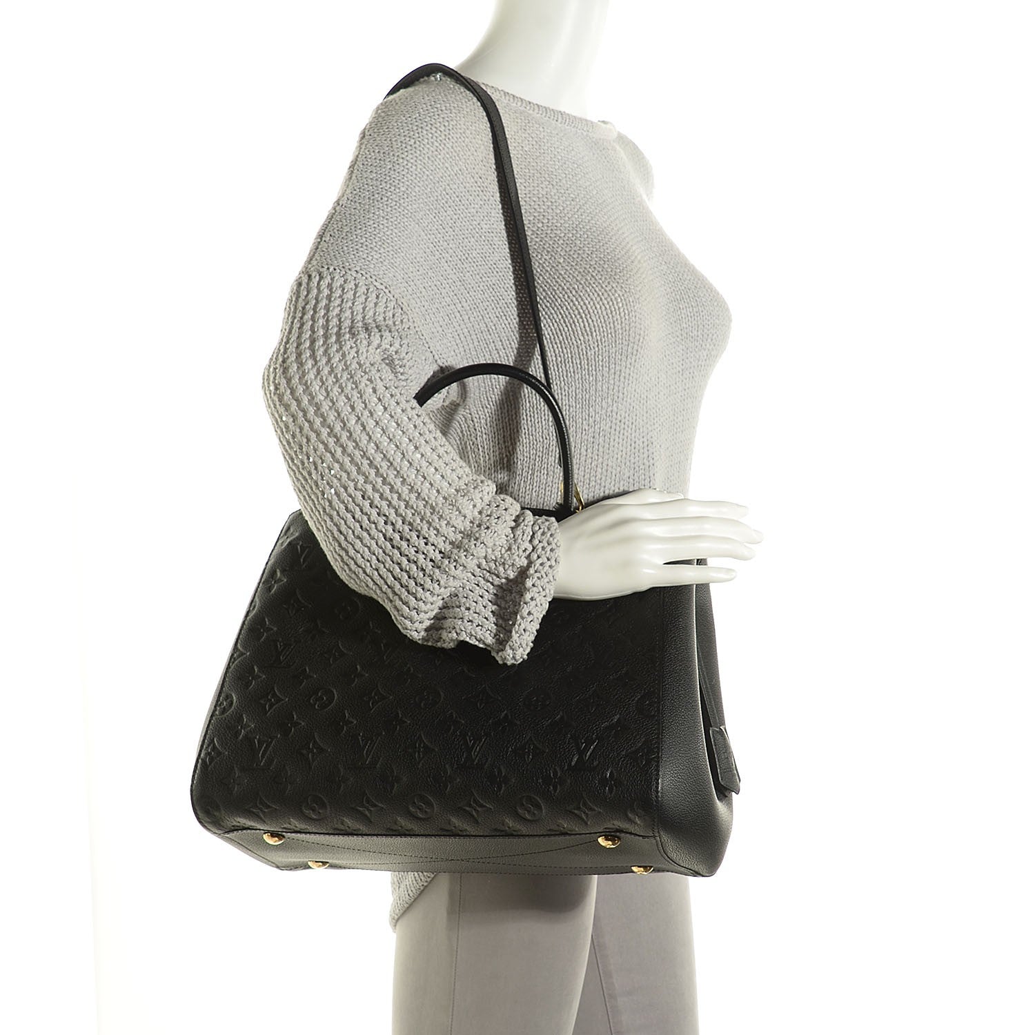 Louis Vuitton Empreinte Montaigne GM Black 2 of 8