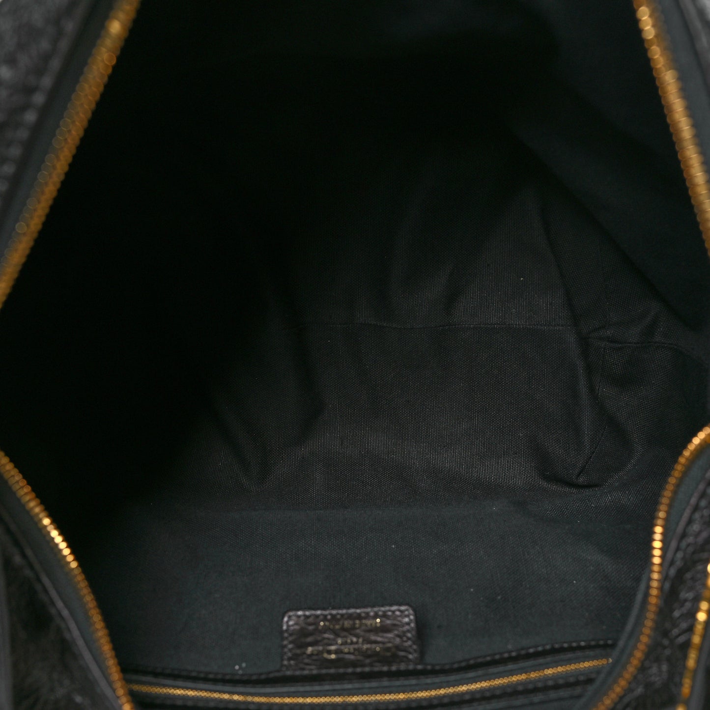 Crinkled Calfskin Large Grand Tour Multipocket Bag Black