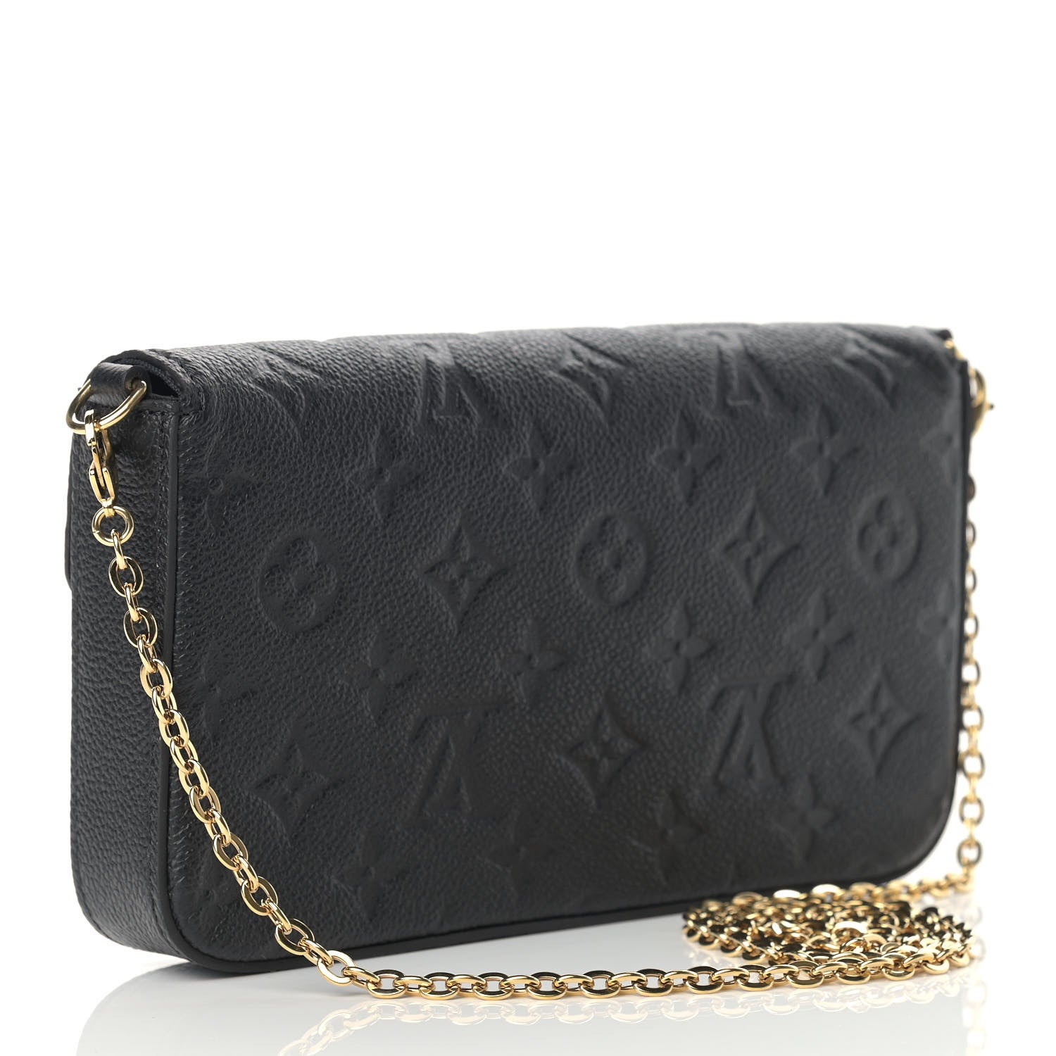 Louis Vuitton Empreinte Pochette Felicie Chain Wallet Black 4 of 9