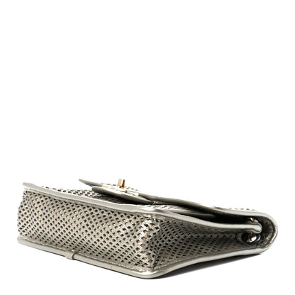 Chanel Metallic Perforated Calfskin Small Up In The Air Flap Light Gold 10 of 13