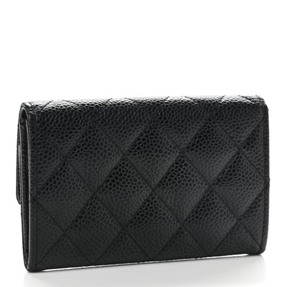 Chanel Caviar Quilted Flap Card Holder Black 3 of 10