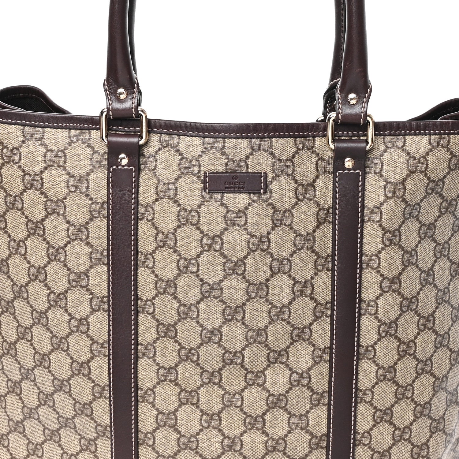 Gucci GG Plus Monogram Joy Vertical Tote Dark Brown 8 of 10