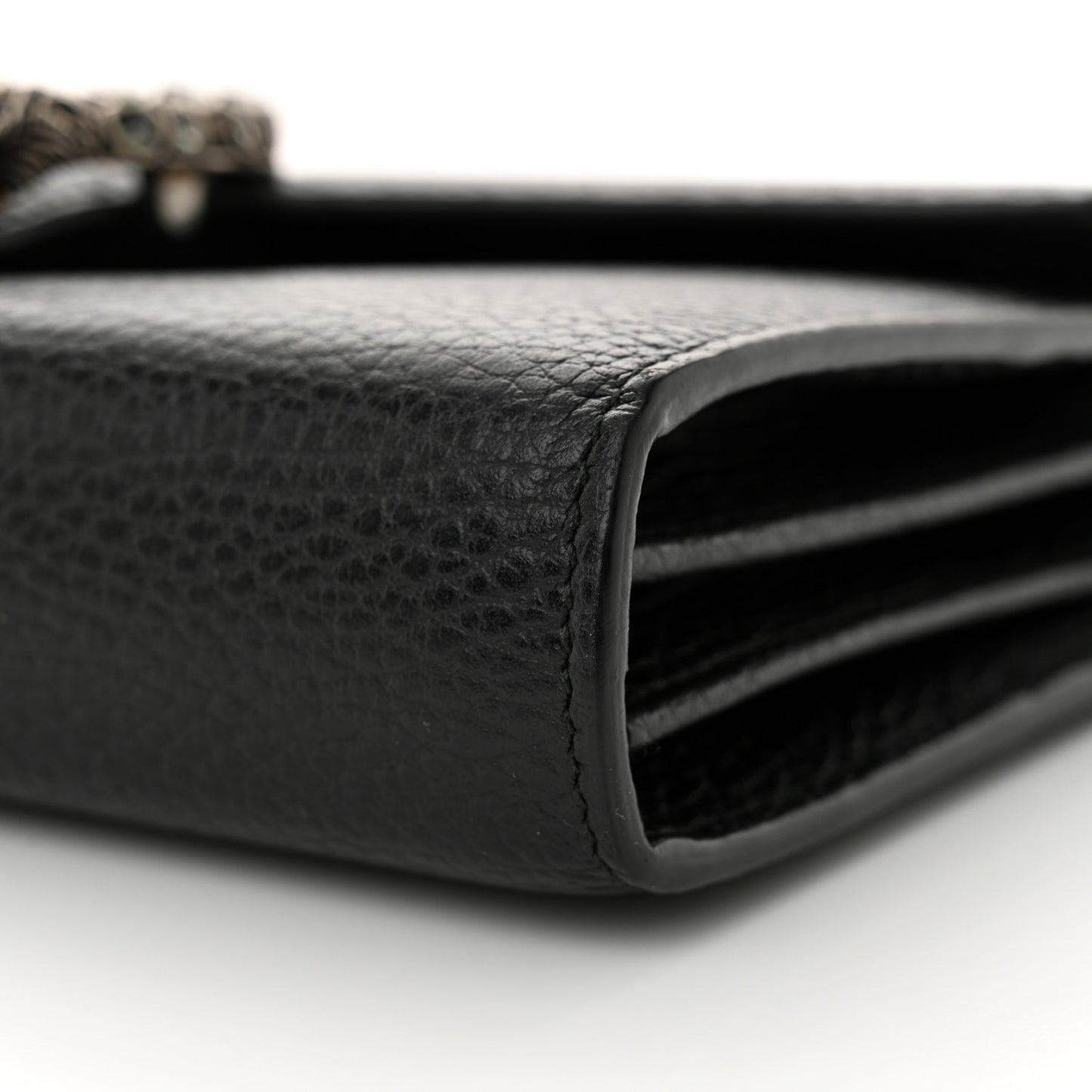Calfskin Mini Dionysus Chain Wallet Black