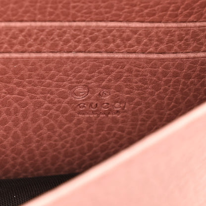 Gucci Dollar Calfskin Interlocking G Chain Wallet Soft Pink 6 of 10