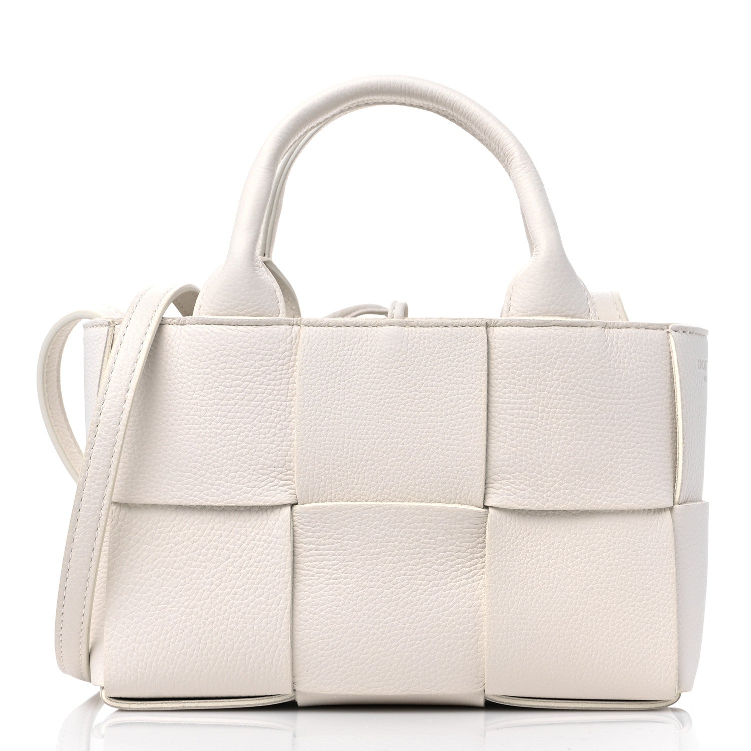 Bottega Veneta Nappa Maxi Intreccio Mini Arco Tote White 3 of 9