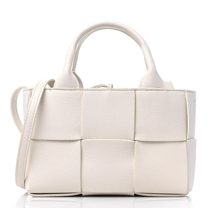 Bottega Veneta Nappa Maxi Intreccio Mini Arco Tote White 3 of 9