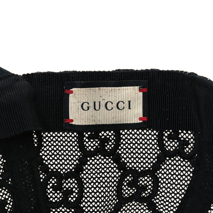 Gucci GG Net Embroidered Baseball Hat L Black 7 of 8