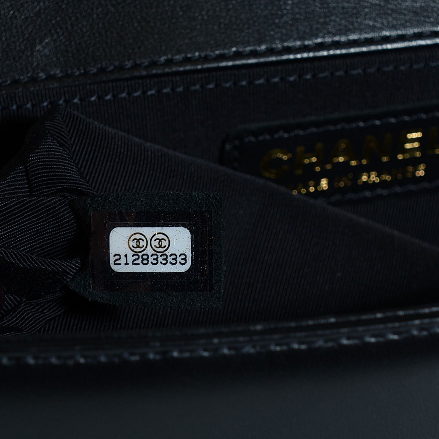 Chanel Lambskin Quilted Medium Boy Flap Black 7 of 7