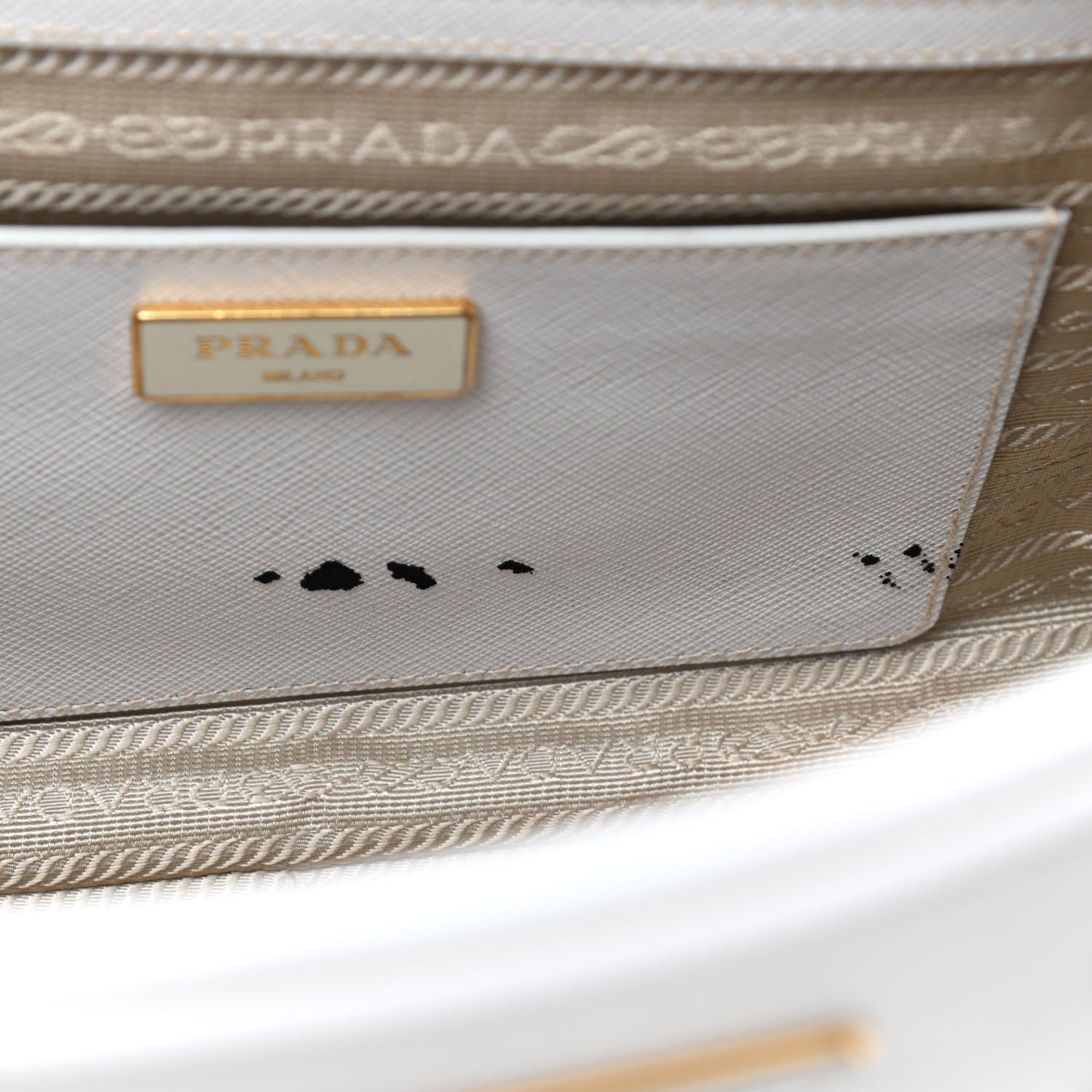 Prada Saffiano Lux Tote Bowler Talco 8 of 19