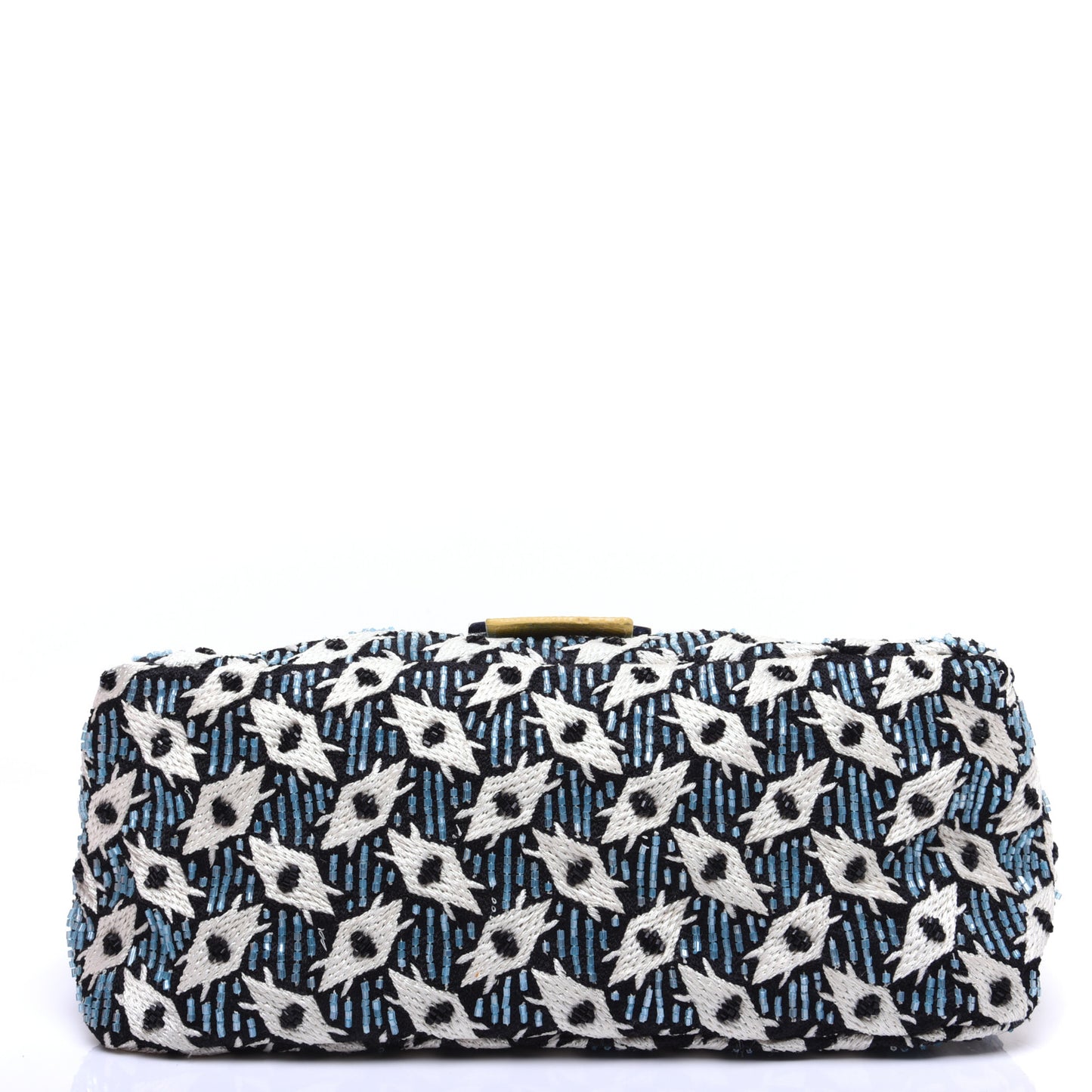 Beaded Lizard Mama Baguette Blue Yellow