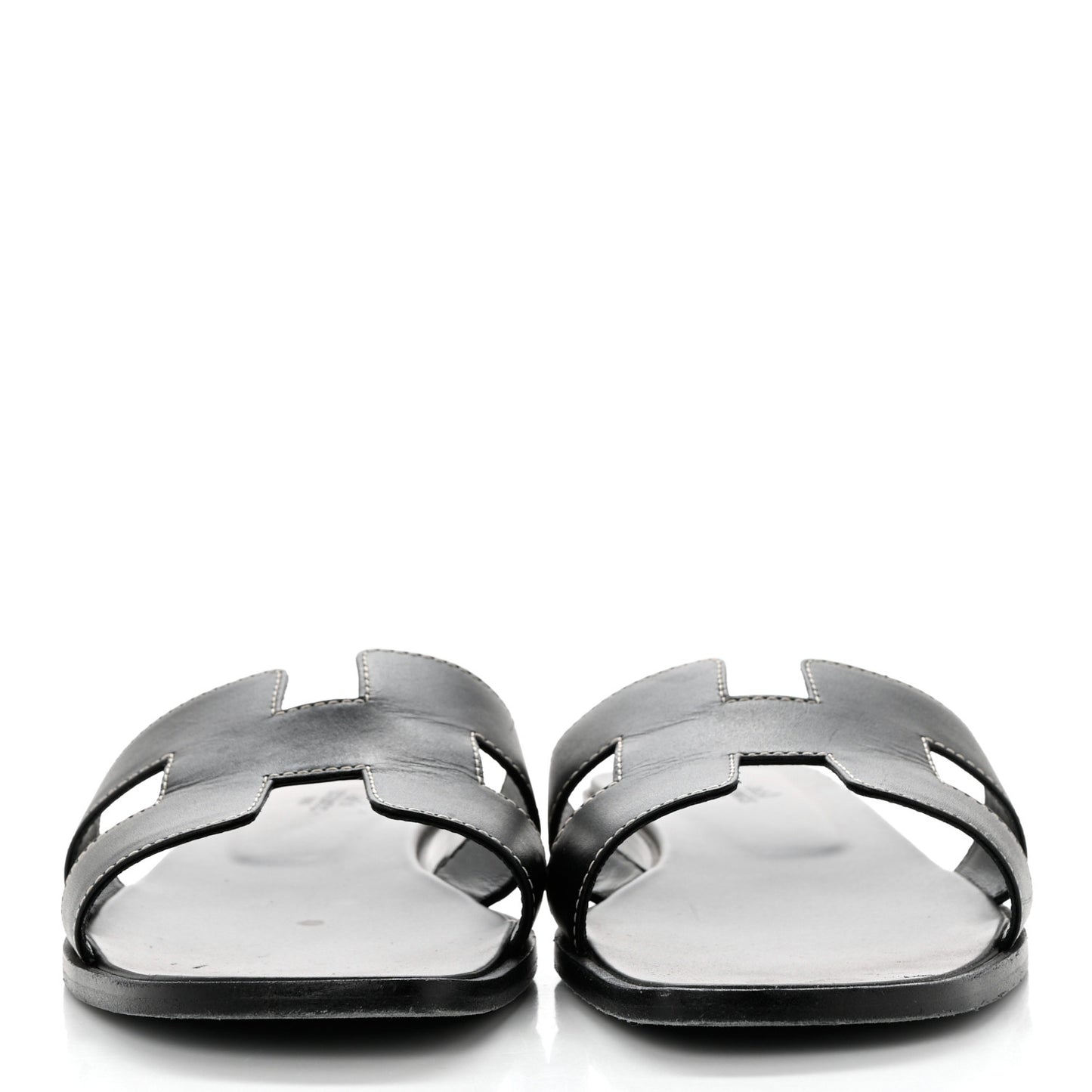 Box Calfskin Oran Sandals 41.5 Black