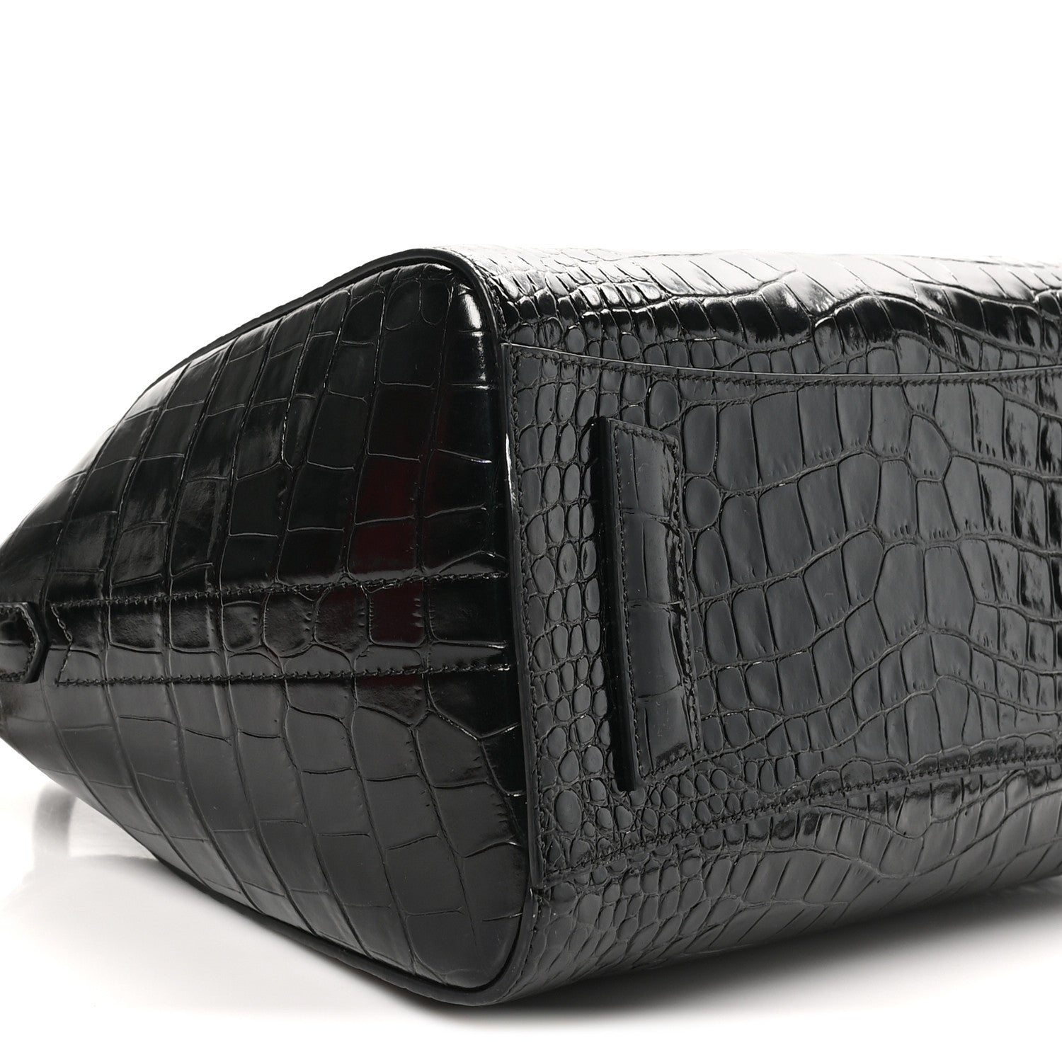 Givenchy Calfskin Crocodile Embossed Small Antigona Black 4 of 10