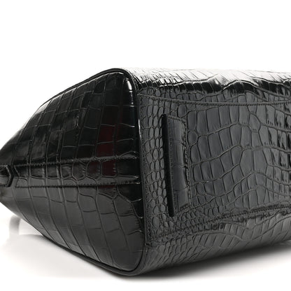 Givenchy Calfskin Crocodile Embossed Small Antigona Black 4 of 10