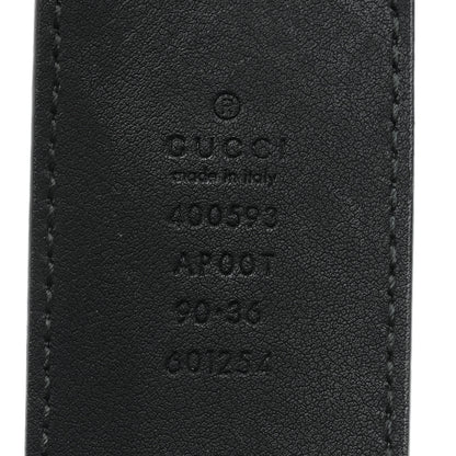 Gucci Calfskin Double G 40mm Belt 90 36 Black 3 of 5