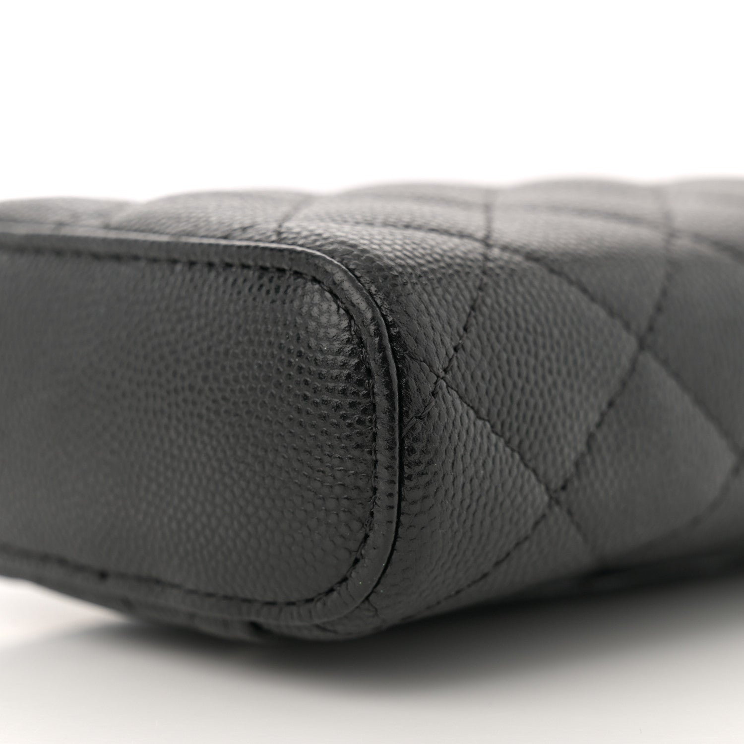 Chanel Caviar Quilted Phone Holder With Chain Black 10 of 11