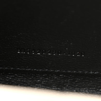 Saint Laurent Grain De Poudre Mixed Matelasse Triquilt Monogram Chain Wallet Crema Soft 7 of 11