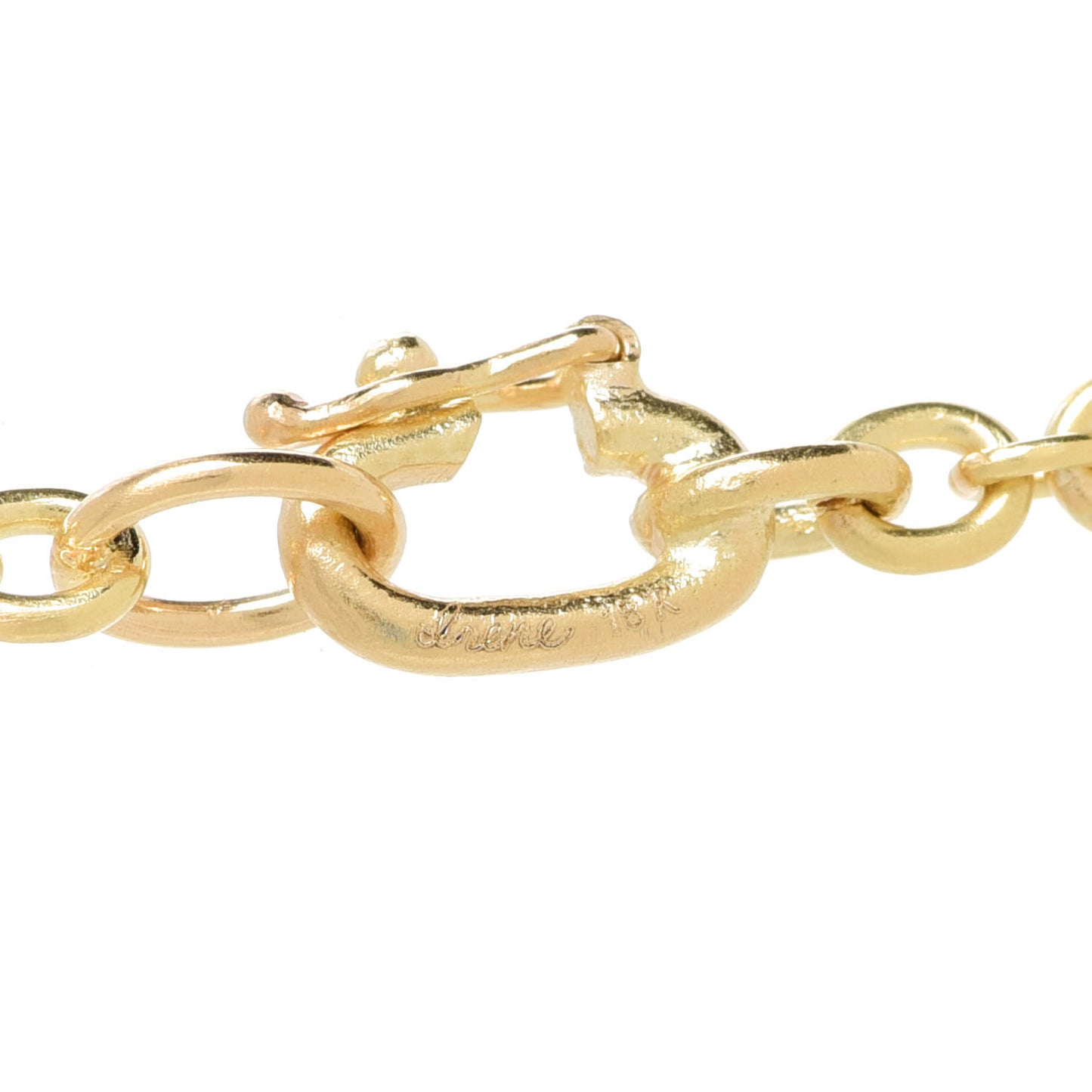 18K Yellow Gold Aquamarine Heart Pendant Necklace