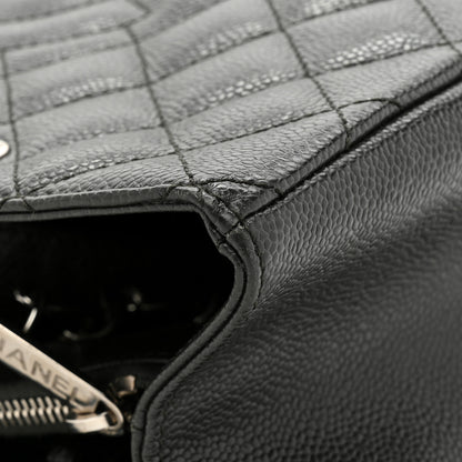 Chanel Caviar Quilted Grand Shopping Tote GST Dark Grey 19 of 22