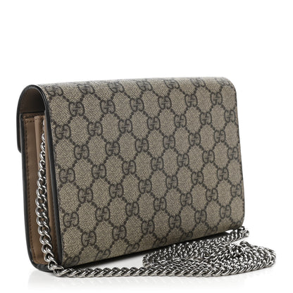 Gucci GG Supreme Monogram Mini Dionysus Chain Wallet Beige Taupe 3 of 10