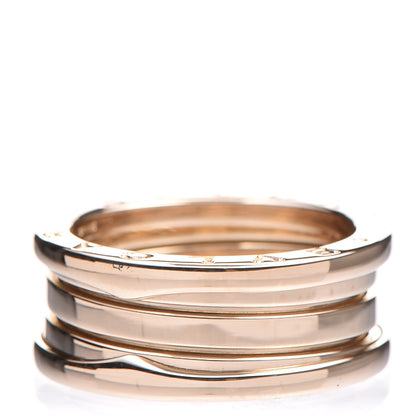 Bulgari 18K Yellow Gold B.Zero1 Three-Band Ring 56 7.5 1 of 5