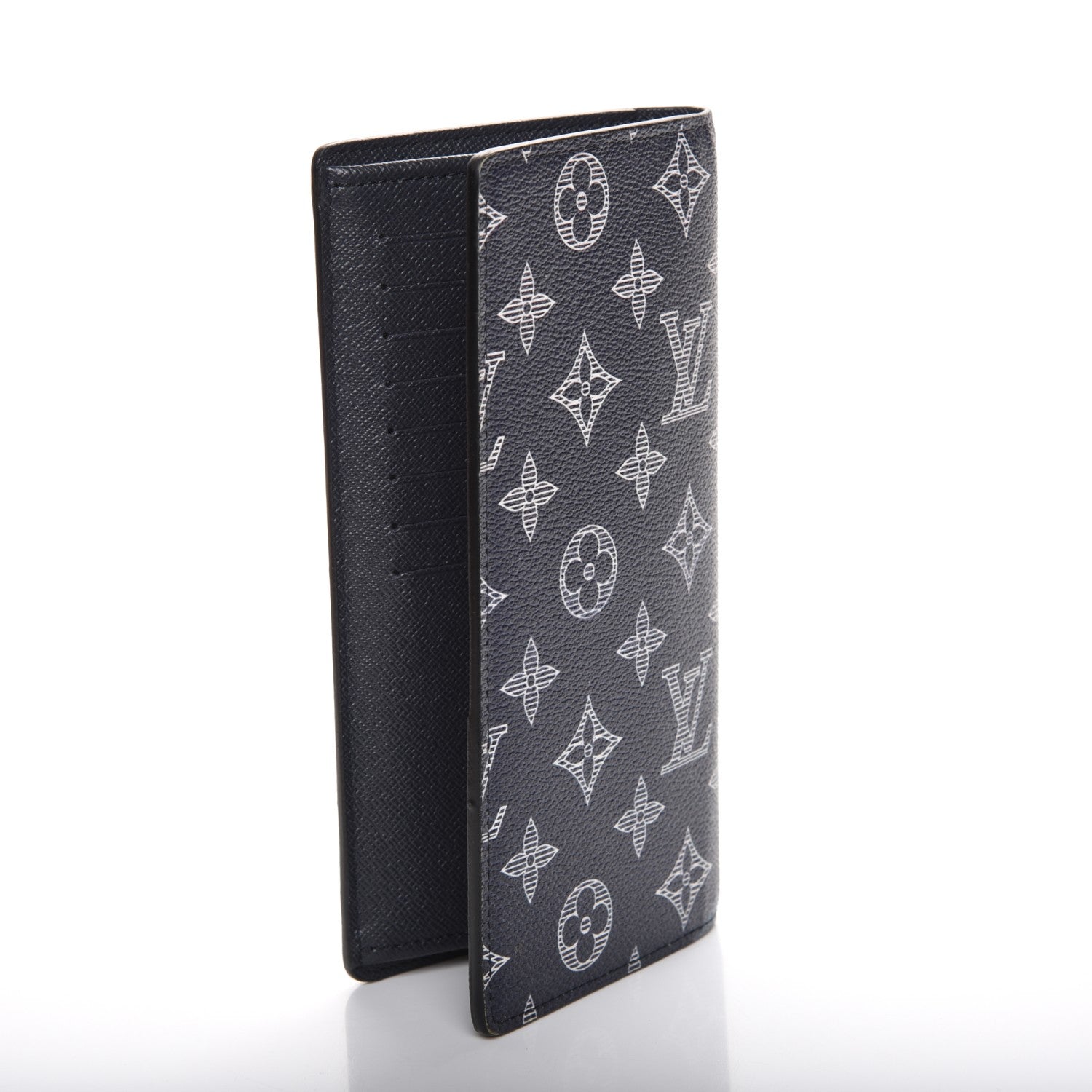 Louis Vuitton Savane Monogram Chapman Giraffe Brazza Wallet Encre 3 of 7