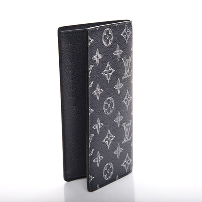 Louis Vuitton Savane Monogram Chapman Giraffe Brazza Wallet Encre 3 of 7