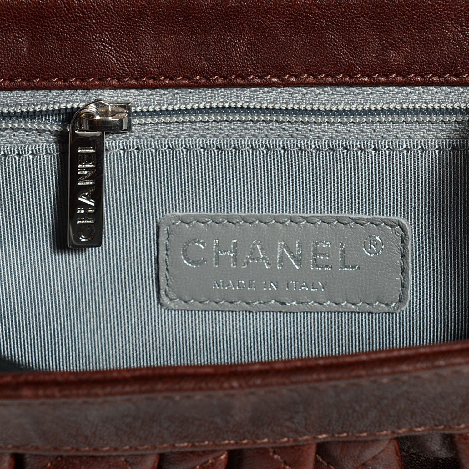 Chanel Washed Lambskin Mini Chain Around Messenger Brown 7 of 8