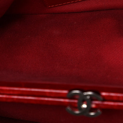 Chanel Glazed Calfskin Quilted Medium Just Mademoiselle Red 16 of 16