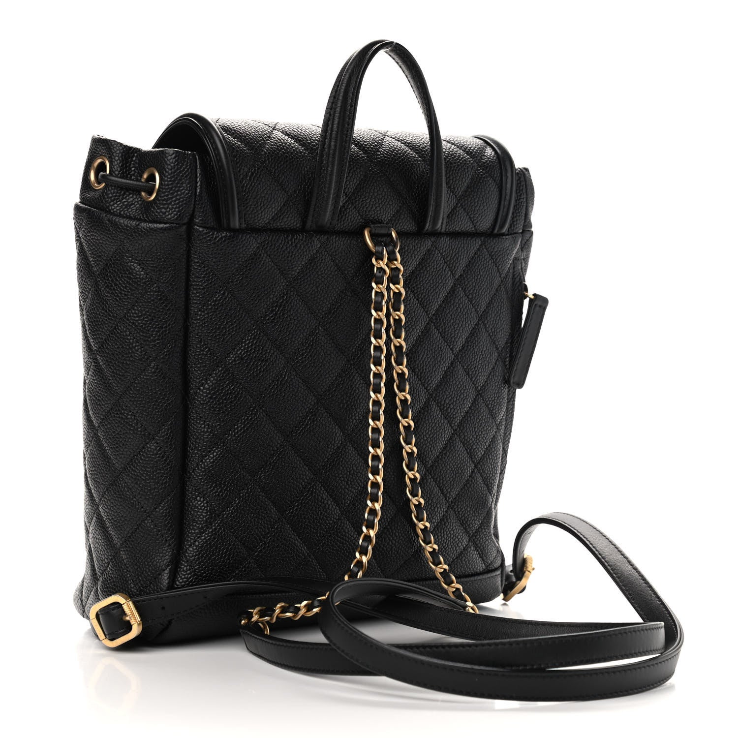 Chanel Caviar Quilted Filigree Backpack Black 3 of 9