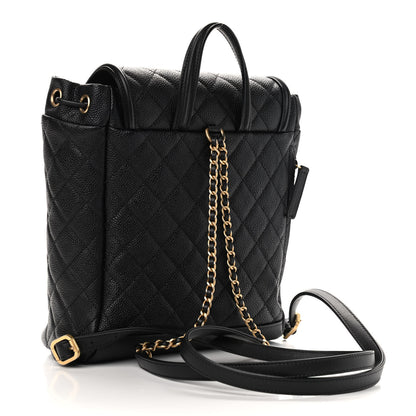 Chanel Caviar Quilted Filigree Backpack Black 3 of 9