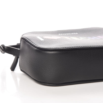 Balenciaga Calfskin I Love Techno XS Everyday Camera Bag Black 5 of 9