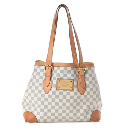 Louis Vuitton Damier Azur Hampstead MM 1 of 12
