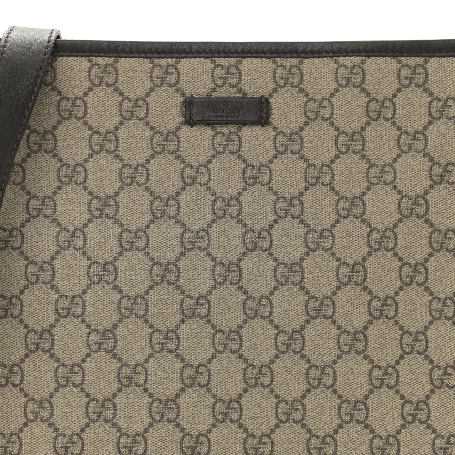 GG Plus Monogram Medium Flat Messenger Bag Dark Brown
