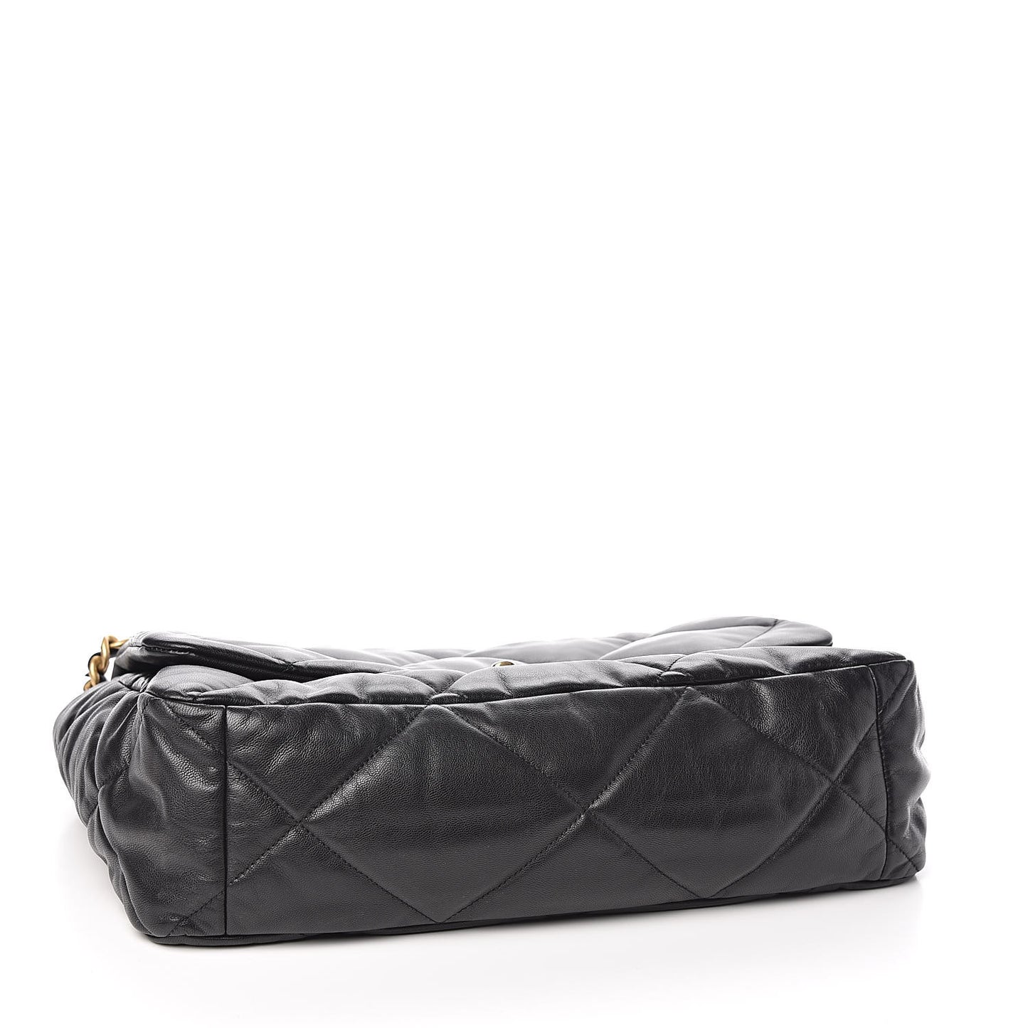 Lambskin Quilted Maxi 19 Flap Black
